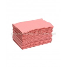 Стоматологические салфетки нагрудники 33х45см трехслойная   розовые 100шт