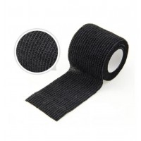 Бинт бандажный эластичный для тату машинки размер 4.5 м*5 см, цвет черный 1 шт