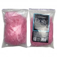 Пов'язка для волосся на резинці, спанбонд, упаковка 10 шт, колір рожевий