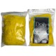 Повязка для волос на резинке, спанбонд, упаковка 10 шт, цвет желтый