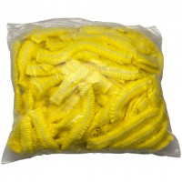 Шапочка тканевая (спанбонд) нестерильная на двойной резинке SanGig 100шт/уп цвет желтый