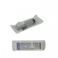 Шприц ін'єкційний трикомпонентний стерильний одноразовий Luer Lock, 5 мл (ml) з голкою 22G 0.7x40 мм (mm) mediOk